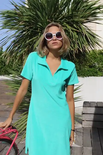 robe opala bleu turquoise copie